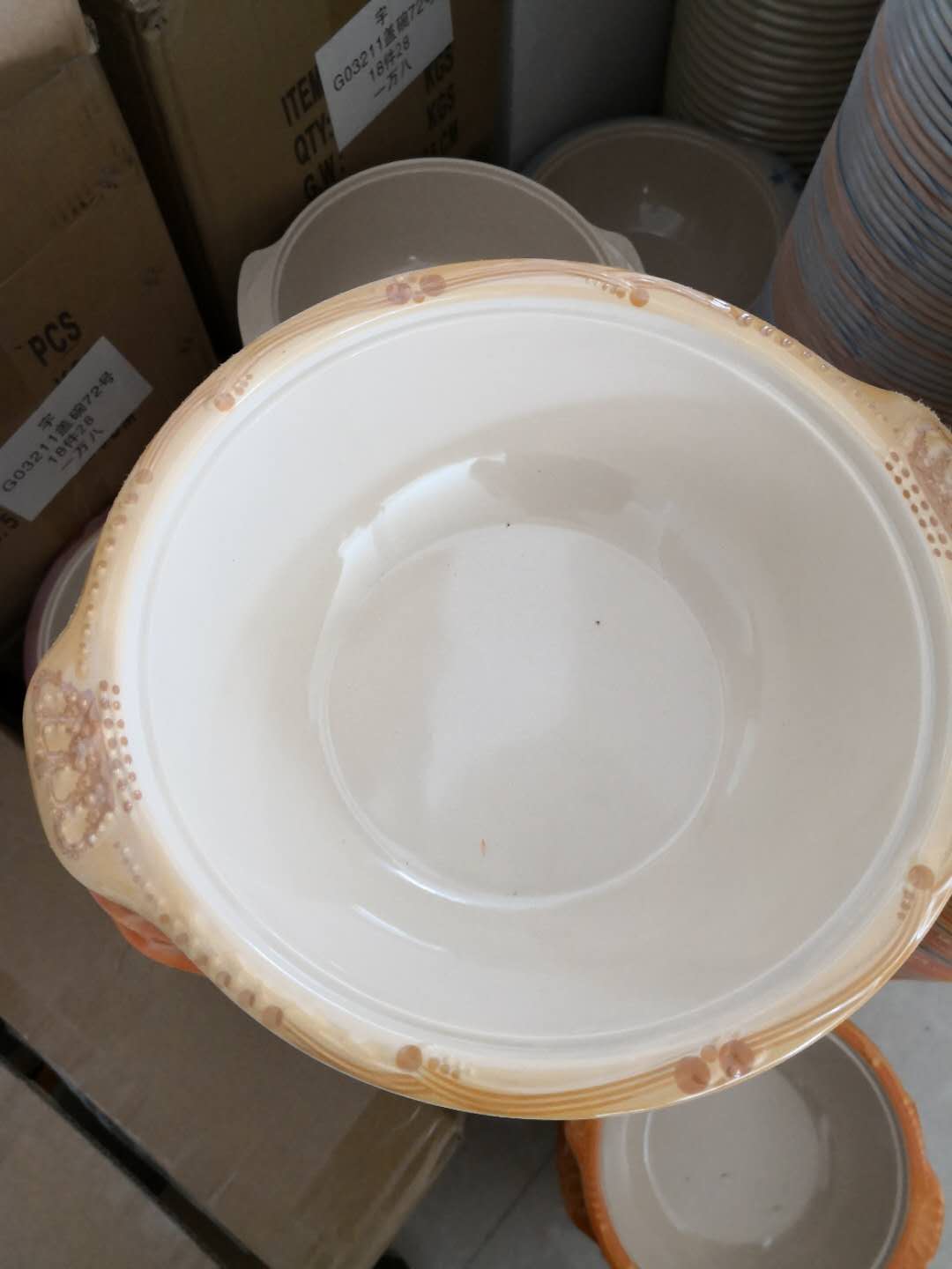 Miamine tray Miamine table ware large quantity stock sold by ton