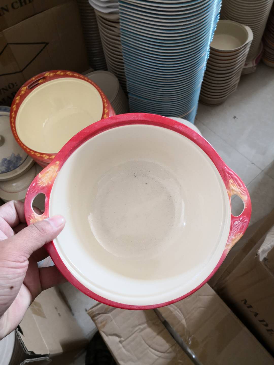 Miamine tray Miamine table ware large quantity stock sold by ton