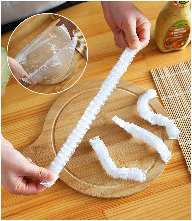 Disposable Shower Cap Plastic Waterproof Headgear Hotel Hotel Hair Dyeing Strip Shower Cap Dustproof Plastic Wrap Cover Shower Cap