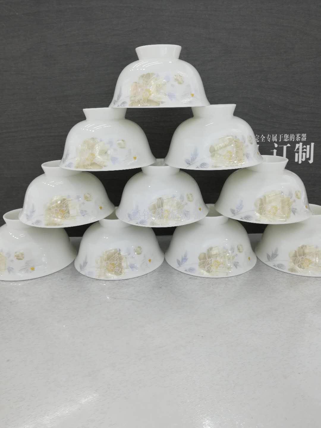Jingdezhen 60 skull porcelain tableware set gift ceramic ceramic bowl dish spoon soup pan fish tray ashtray Jingdezhen 60 skull porcelain tableware set gift ceramic ceramic bowl dish spoon soup pan fish tray ashtray