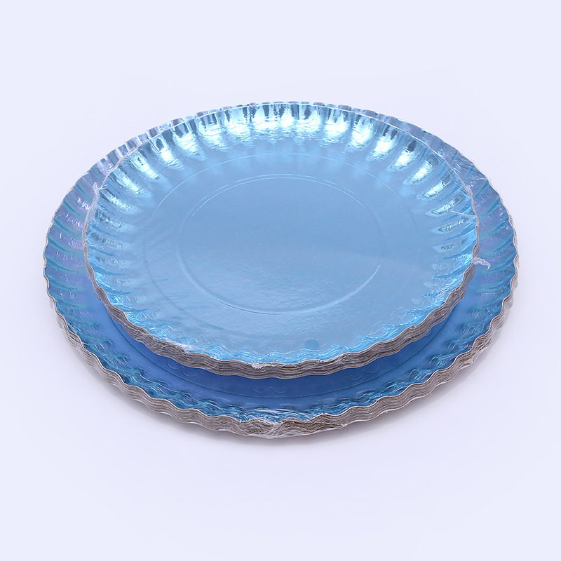 Disposable thickened gold paper plate paper plate wedding party barbecue with a tray steak lamb chops manufacturers direct