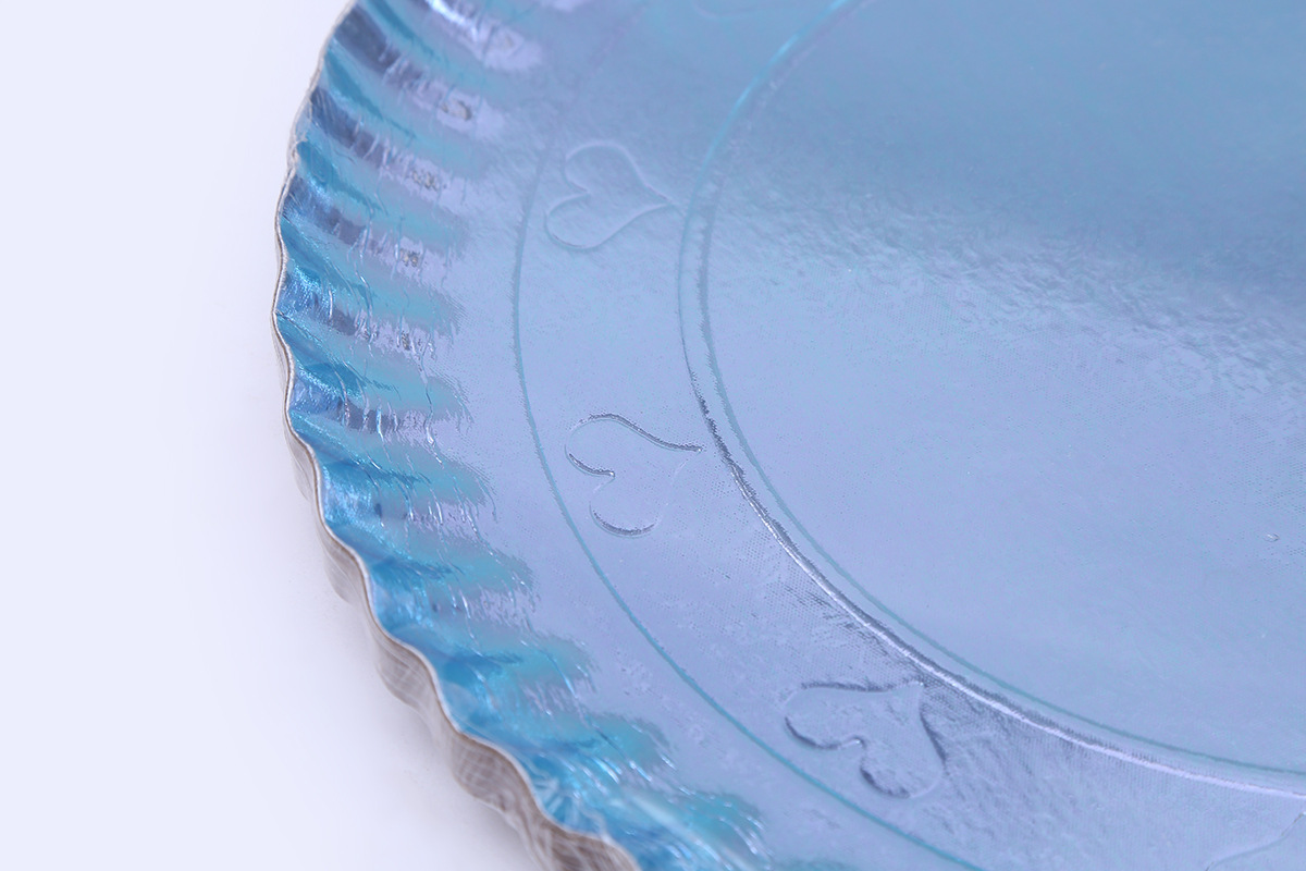 Disposable thickened gold paper plate paper plate wedding party barbecue with a tray steak lamb chops manufacturers direct