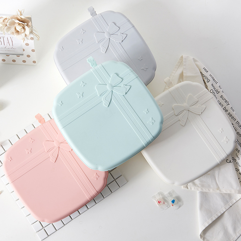 New Creative Dried Fruit Box European-Style Sealed Candy Plate Plastic Multi-Grid Snack Storage Box with Lid