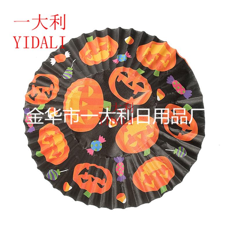 Halloween paper tray holiday series high temperature resistant oil-proof cake paper cup can be customized 