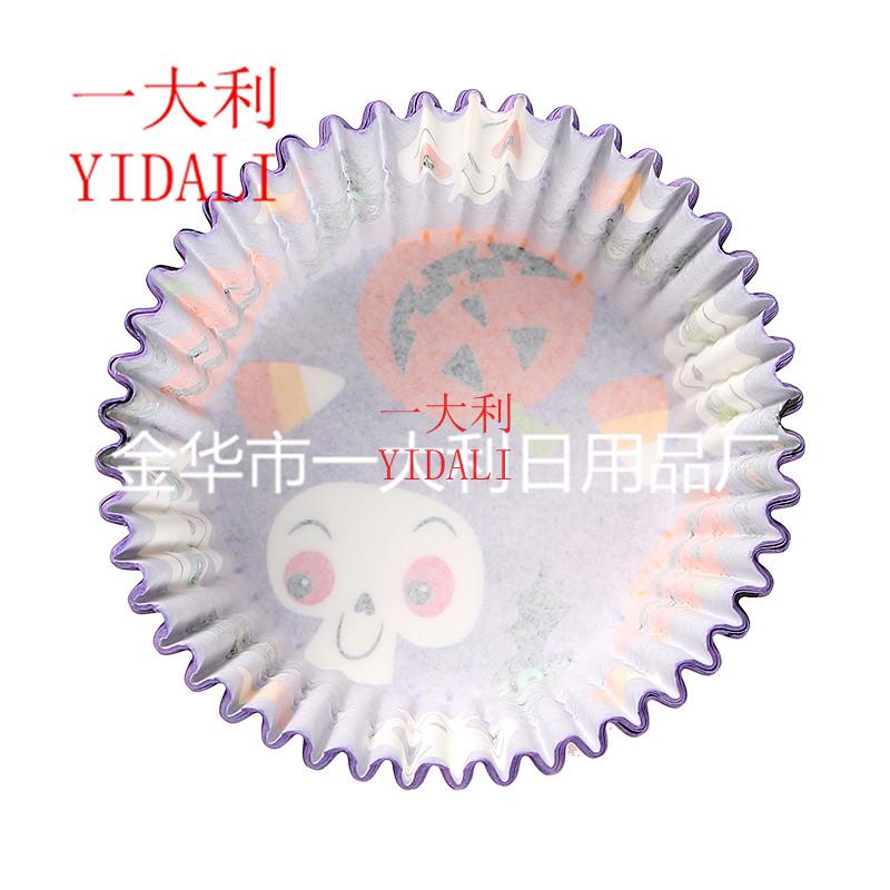 Halloween paper tray holiday series high temperature resistant oil-proof cake paper cup can be customized 