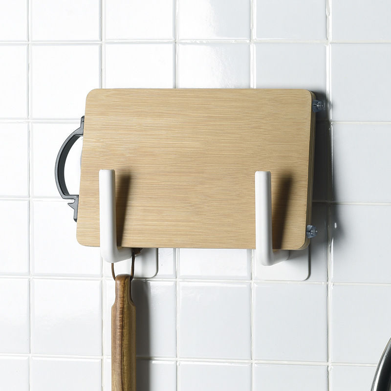 Kitchen Gadget Oil-Absorbing Sheets Rack Roll Stand Wall-Mounted Punch-Free Plastic Wrap Lazy Rag Bracket Practical Hook