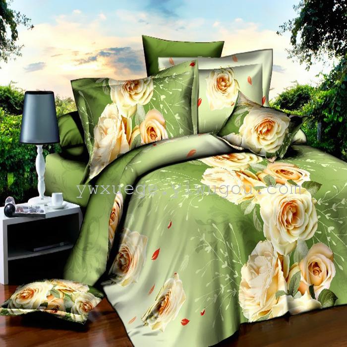 3D creative set of four cotton polyester fiber bedding bedding set of four foreign trade wind dance 3D creative set of four cotton polyester fiber bedding bedding set of four foreign trade wind dance