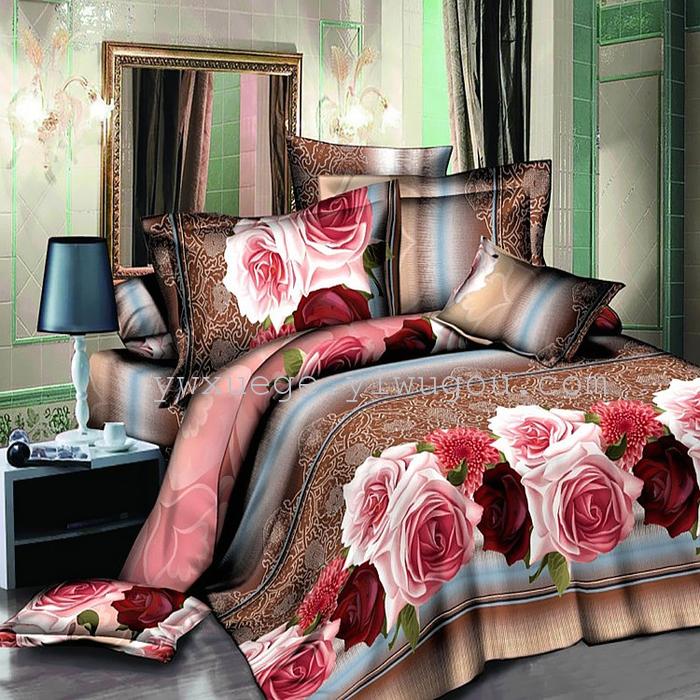 3D creative set of four cotton polyester fiber bedding bedding set of four foreign trade wind dance 3D creative set of four cotton polyester fiber bedding bedding set of four foreign trade wind dance