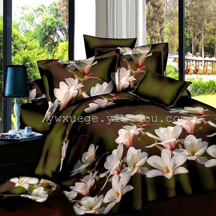 3D creative set of four cotton polyester fiber bedding bedding set of four foreign trade wind dance 3D creative set of four cotton polyester fiber bedding bedding set of four foreign trade wind dance