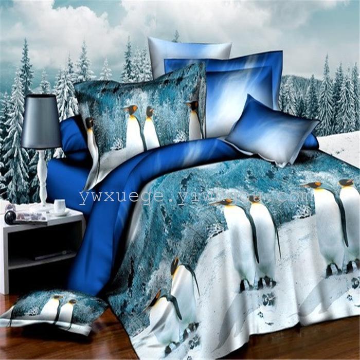 3D creative set of four cotton polyester fiber bedding bedding set of four foreign trade wind dance 3D creative set of four cotton polyester fiber bedding bedding set of four foreign trade wind dance