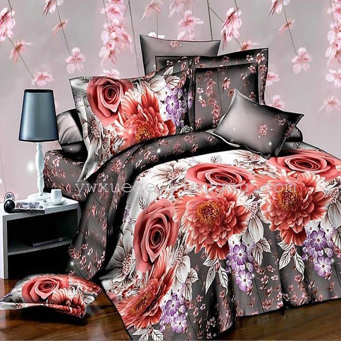 3D creative set of four cotton polyester fiber bedding bedding set of four foreign trade wind dance 3D creative set of four cotton polyester fiber bedding bedding set of four foreign trade wind dance