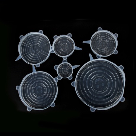 The Food grade silicone preservation cover universal sealing bowl cover plastic wrap can be reused