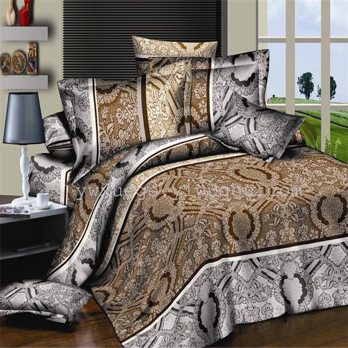 Autumn/winter new products bedding set of four polyester 3D active printing bedding factory outlets---the elephant