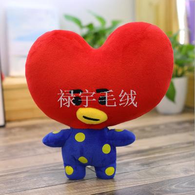 South Korea BTS bullet-proof children&#039;s group dolls plush toy pillow bt21 Kim tae-hang neighborhood dolls girls gift