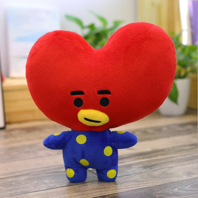 South Korea BTS bullet-proof children's group dolls plush toy pillow bt21 Kim tae-hang neighborhood dolls girls gift
