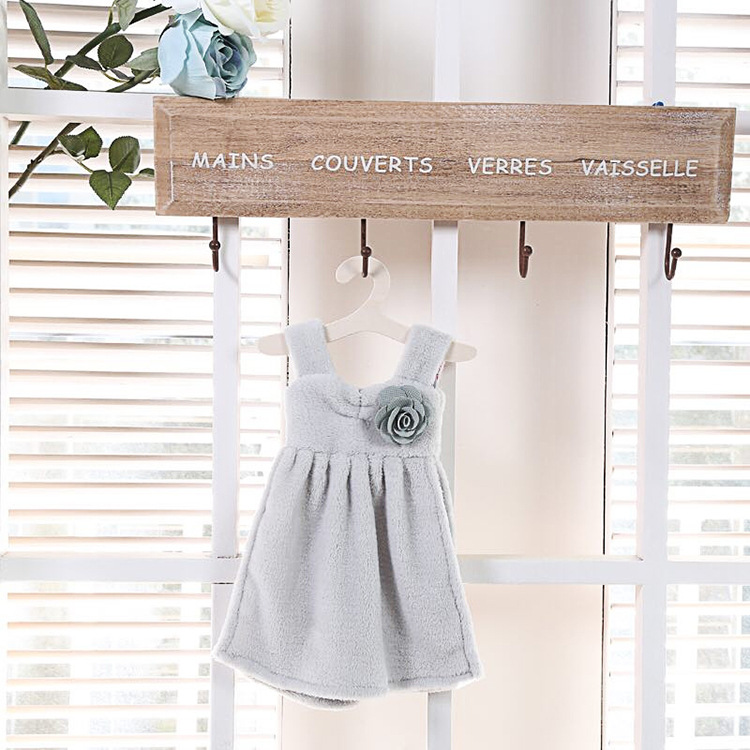 2018 cute condole belt skirt wipe hand towel hang type of coral velvet hang  factory direct sale.