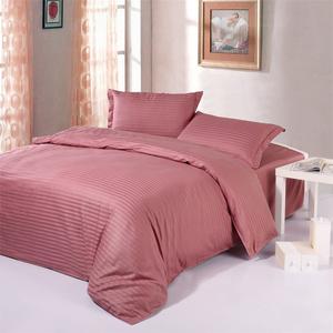 Hotels in four-piece set of solid color cotton four piece bedding set Cotton satin satin bedding wholesale