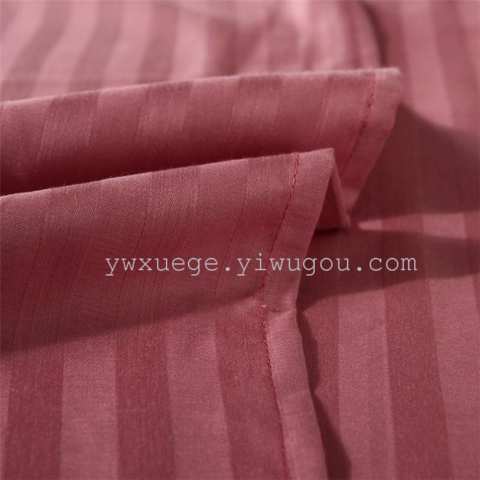 Hotels in four-piece set of solid color cotton four piece bedding set Cotton satin satin bedding wholesale Hotels in four-piece set of solid color cotton four piece bedding set Cotton satin satin bedding wholesale
