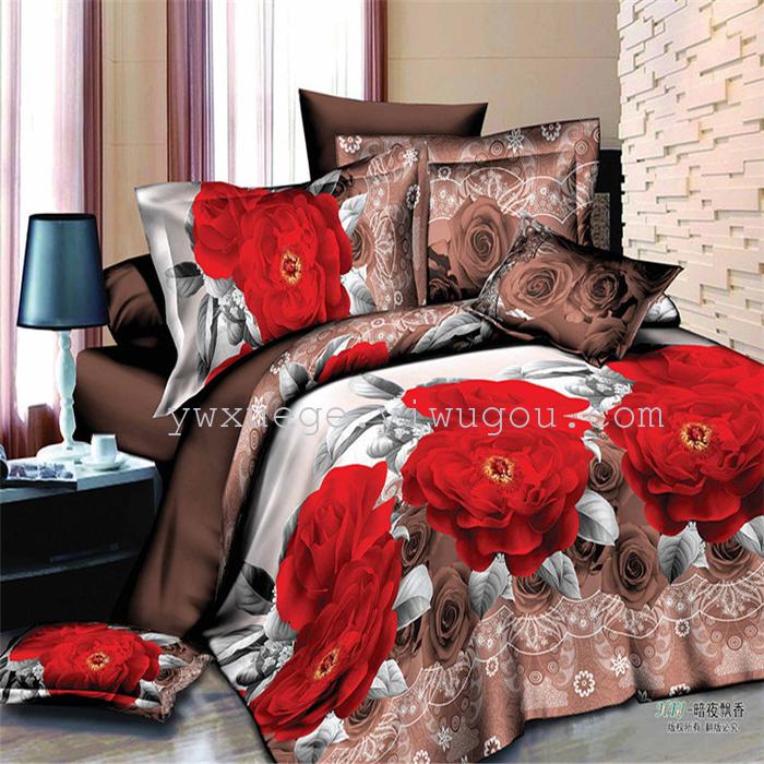 Autumn/winter new products bedding set of four polyester 3D active printing bedding factory outlets---Castle stars Autumn/winter new products bedding set of four polyester 3D active printing bedding factory outlets---Castle stars