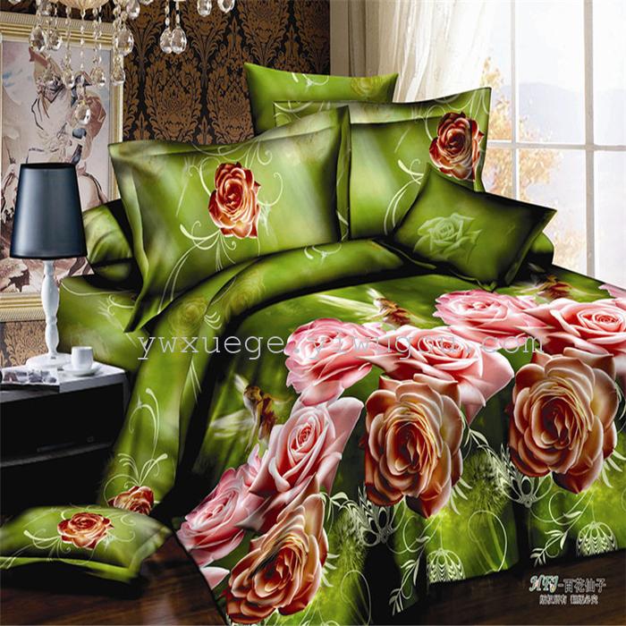Autumn/winter new products bedding set of four polyester 3D active printing bedding factory outlets---Castle stars Autumn/winter new products bedding set of four polyester 3D active printing bedding factory outlets---Castle stars
