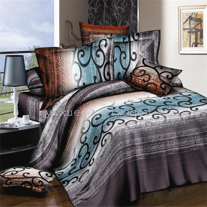 Autumn/winter new products bedding set of four polyester 3D active printing bedding factory outlets---Castle stars Autumn/winter new products bedding set of four polyester 3D active printing bedding factory outlets---Castle stars
