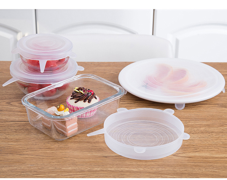 Silicone 6-Piece Set Fresh Cover Multi-Functional Leak-Proof Plastic Wrap Multi-Functional Silicone Cup for Water Dust Cover Bowl Cover Silicone 6-Piece Set Fresh Cover Multi-Functional Leak-Proof Plastic Wrap Multi-Functional Silicone Cup for Water Dust Cover Bowl Cover