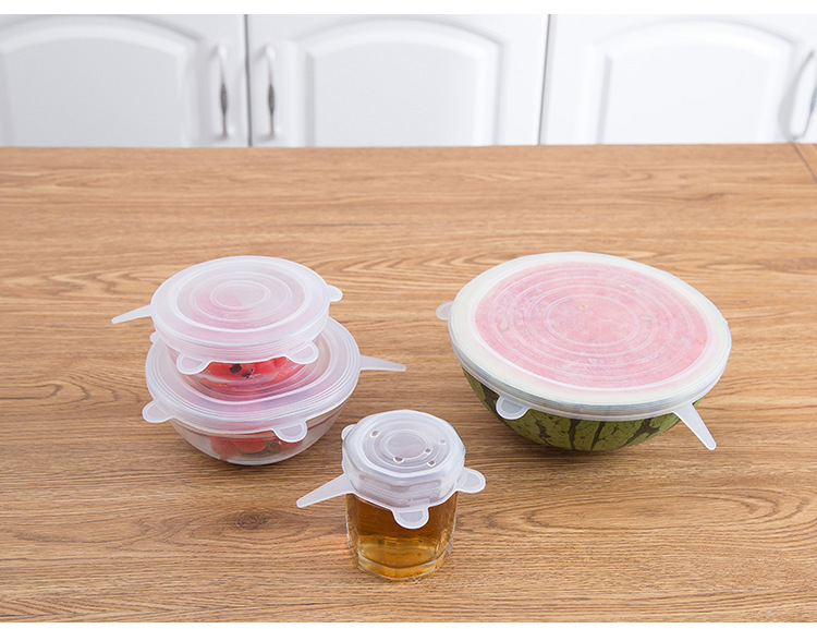Silicone 6-Piece Set Fresh Cover Multi-Functional Leak-Proof Plastic Wrap Multi-Functional Silicone Cup for Water Dust Cover Bowl Cover Silicone 6-Piece Set Fresh Cover Multi-Functional Leak-Proof Plastic Wrap Multi-Functional Silicone Cup for Water Dust Cover Bowl Cover