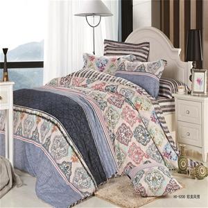 Four-piece bedding set of four cotton wedding 128*68 Twill fabric factory outlets in Europe and America style