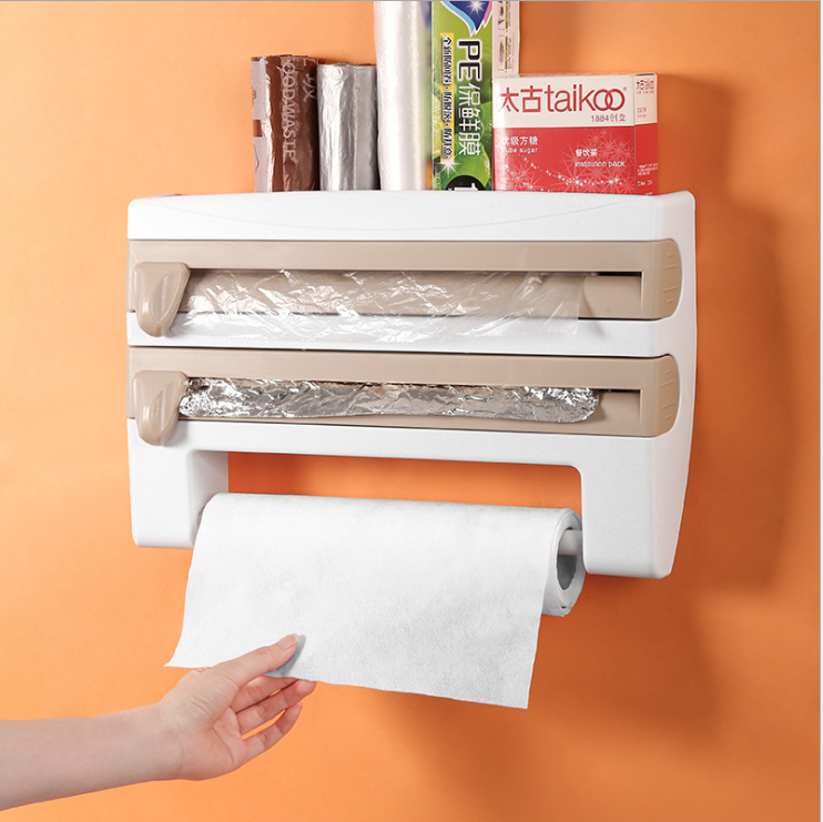 Plastic Wrap Cutting Kitchen Storage Rack