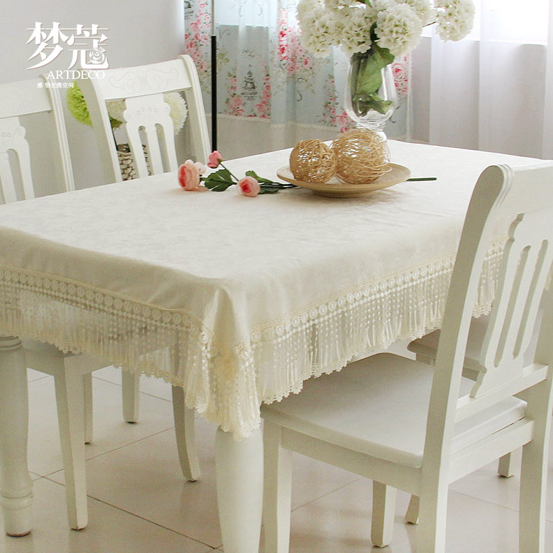 Water - soluble lace cloth art cover - cloth jacquard tablecloth tablecloth cover as cover.