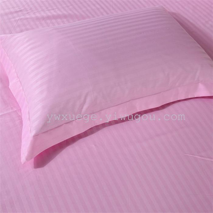 Star hotel Hotel bedding wholesale hotel four set Cotton satin satin bedding set of four 13 colors to choose