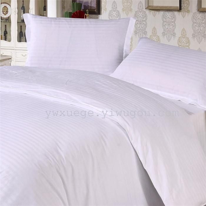 Star hotel Hotel bedding wholesale hotel four set Cotton satin satin bedding set of four 13 colors to choose