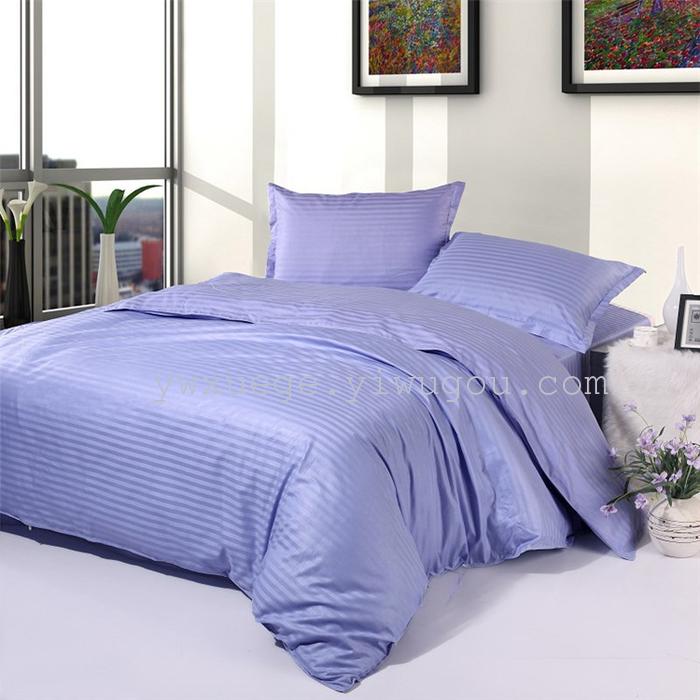 Star hotel Hotel bedding wholesale hotel four set Cotton satin satin bedding set of four 13 colors to choose