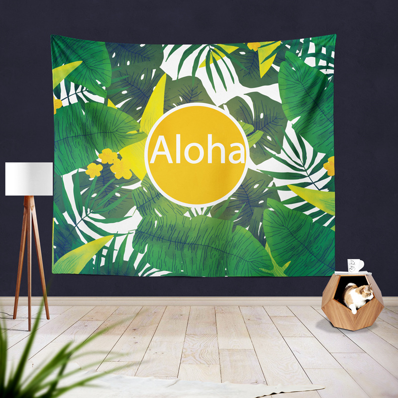 Multi-Purpose Tropical Plant Green Leaf Subnet Red Wall Painting Tapestry Tablecloth Beach Towel Camping Grass Carpet Multi-Purpose Tropical Plant Green Leaf Subnet Red Wall Painting Tapestry Tablecloth Beach Towel Camping Grass Carpet