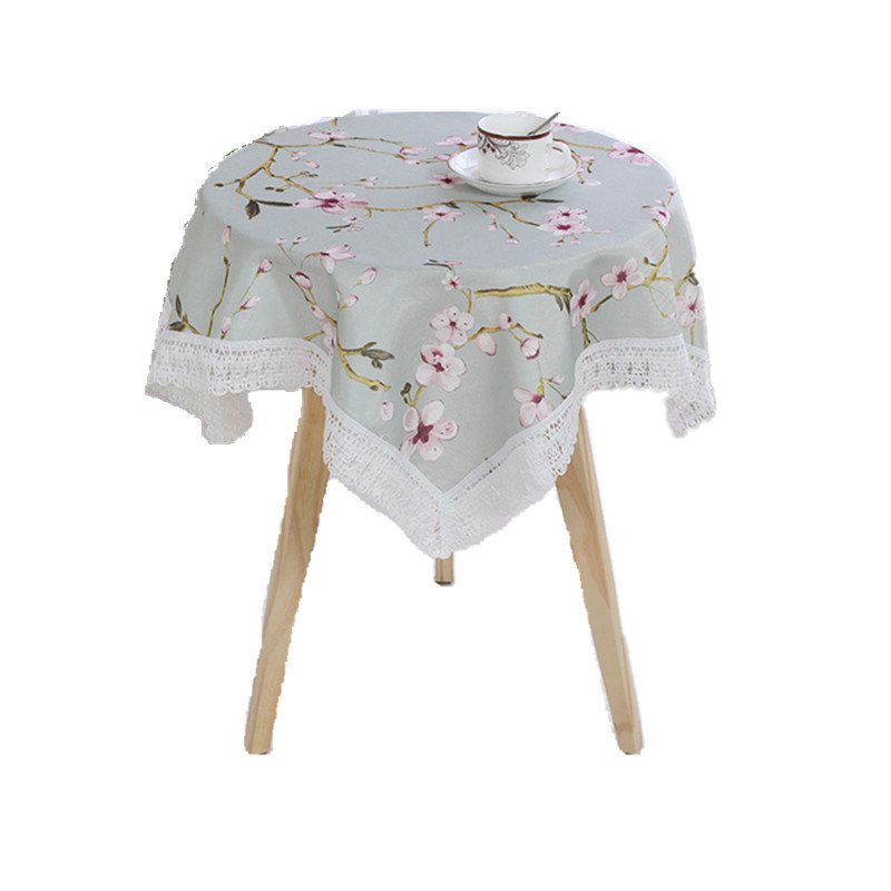 Tablecloth Square Tablecloth Coffee Table Small round Table Tablecloth Fabric Cotton and Linen Small Fresh Book Table Cloth Rectangular