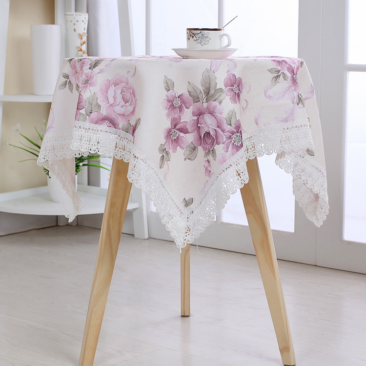 Tablecloth Square Tablecloth Coffee Table Small round Table Tablecloth Fabric Cotton and Linen Small Fresh Book Table Cloth Rectangular