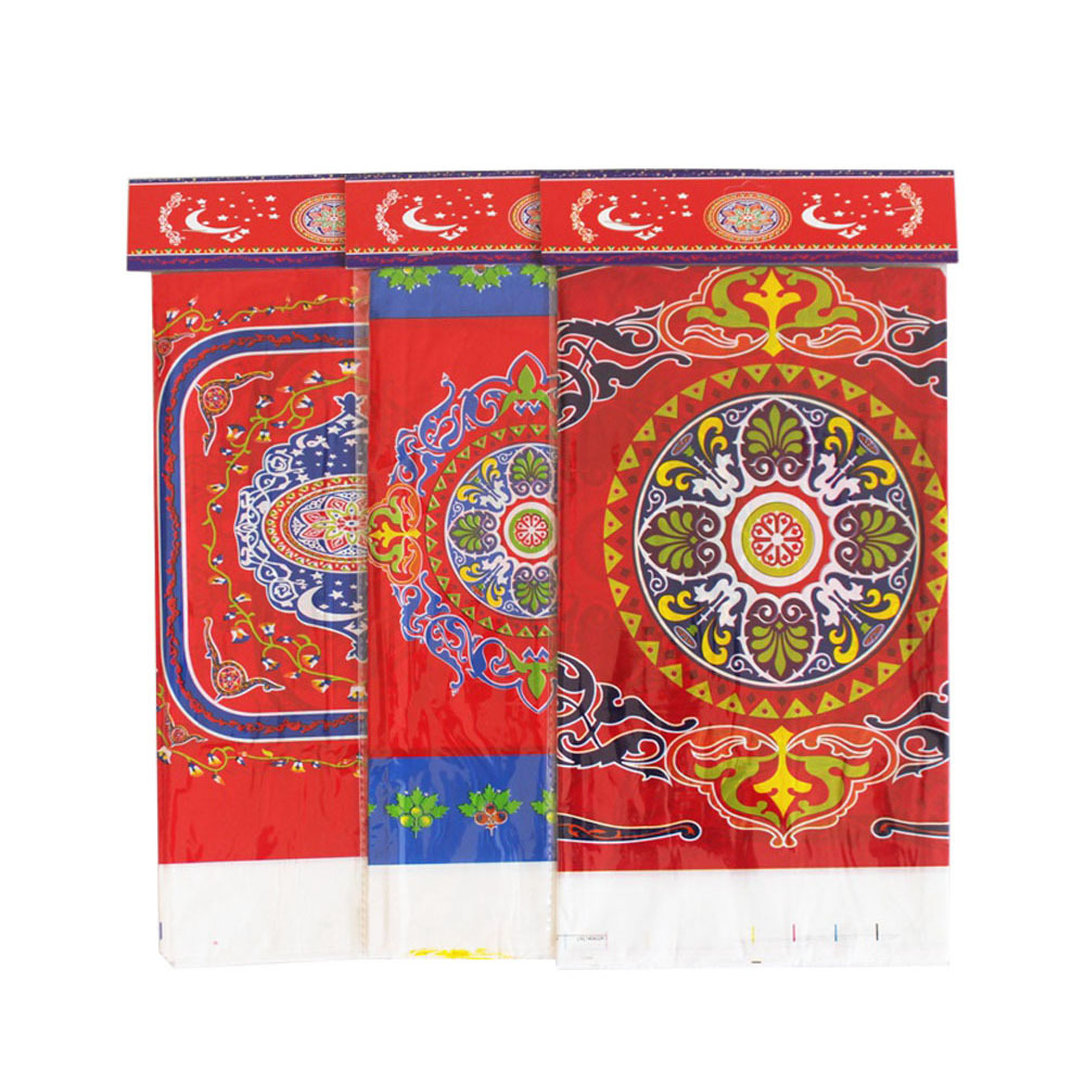 PE plastic eid al-fitr meat and cumin Ramadan tablecloth table cloth tablecloth Muslim layout decoration