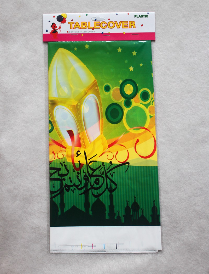 PE plastic eid al-fitr meat and cumin Ramadan tablecloth table cloth tablecloth Muslim layout decoration PE plastic eid al-fitr meat and cumin Ramadan tablecloth table cloth tablecloth Muslim layout decoration