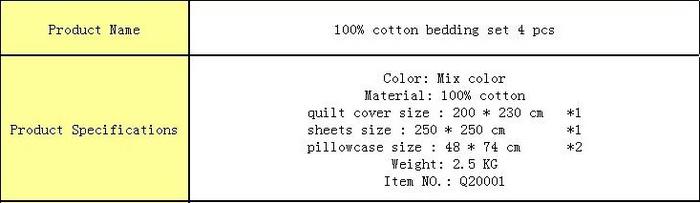 Cotton four set twill reactive printing 3D four sets of 100% cotton bedding set of four snow pigeon textile exports       