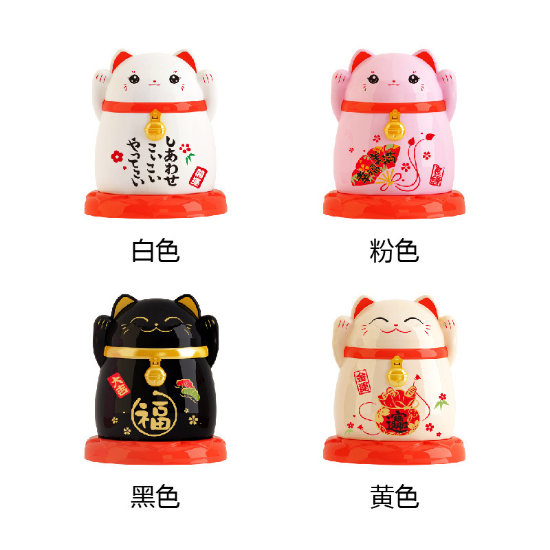Japanese Style Fortune Cat Toothpick Tin New Year Fortune Toothpick Holder Amass Fortunes Toothpick Box Chinese Plastic Dustproof Home Japanese Style Fortune Cat Toothpick Tin New Year Fortune Toothpick Holder Amass Fortunes Toothpick Box Chinese Plastic Dustproof Home
