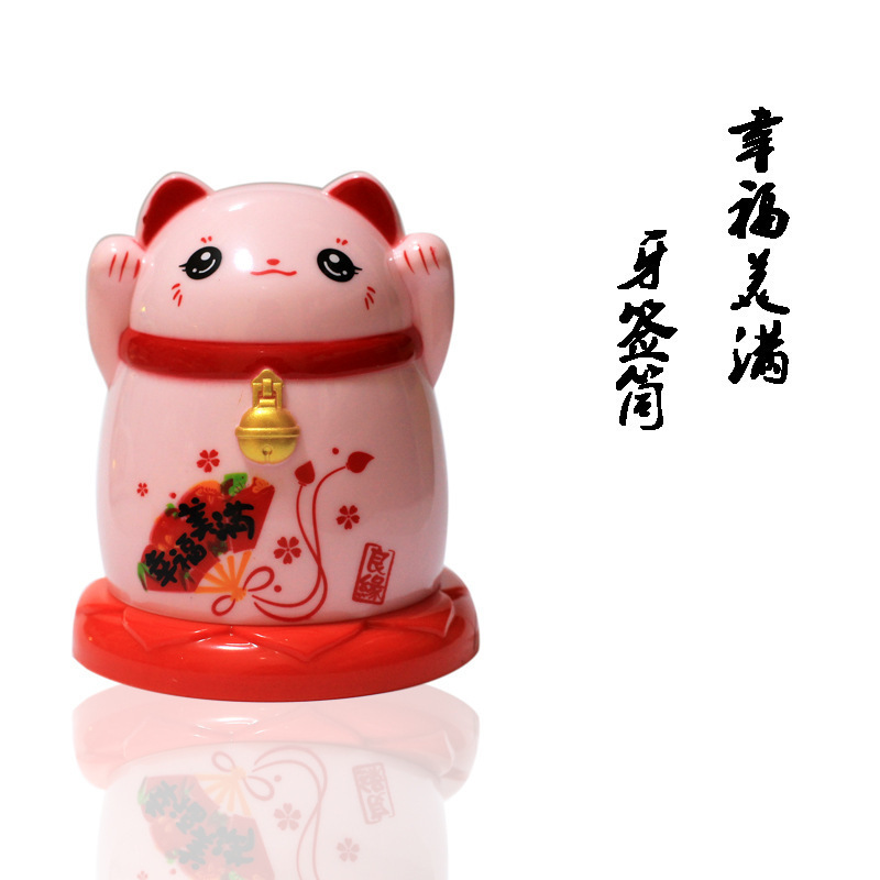 Japanese Style Fortune Cat Toothpick Tin New Year Fortune Toothpick Holder Amass Fortunes Toothpick Box Chinese Plastic Dustproof Home Japanese Style Fortune Cat Toothpick Tin New Year Fortune Toothpick Holder Amass Fortunes Toothpick Box Chinese Plastic Dustproof Home