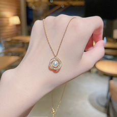 INS Trendy Korean Style Fortune Cat Titanium Steel Necklace Female 2021 TikTok Same Design Sense Valentine Gift Clavicle Chain INS Trendy Korean Style Fortune Cat Titanium Steel Necklace Female 2021 TikTok Same Design Sense Valentine Gift Clavicle Chain
