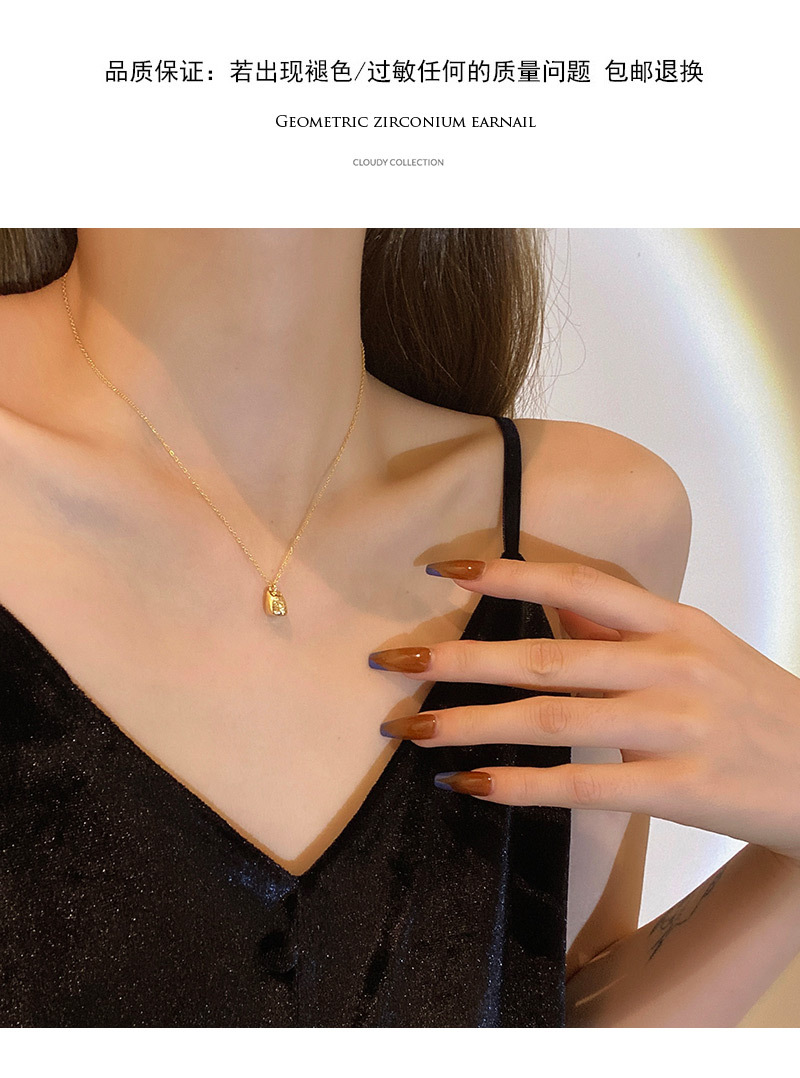 INS Trendy Korean Style Fortune Cat Titanium Steel Necklace Female 2021 TikTok Same Design Sense Valentine Gift Clavicle Chain INS Trendy Korean Style Fortune Cat Titanium Steel Necklace Female 2021 TikTok Same Design Sense Valentine Gift Clavicle Chain