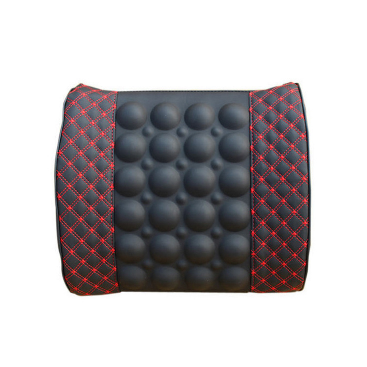 Interior Decoration Supplies Car Massage Lumbar Support Pillow Car Health Care Cushion Red Wine Massage Lumbar Support Pillow Office Cushions Universal