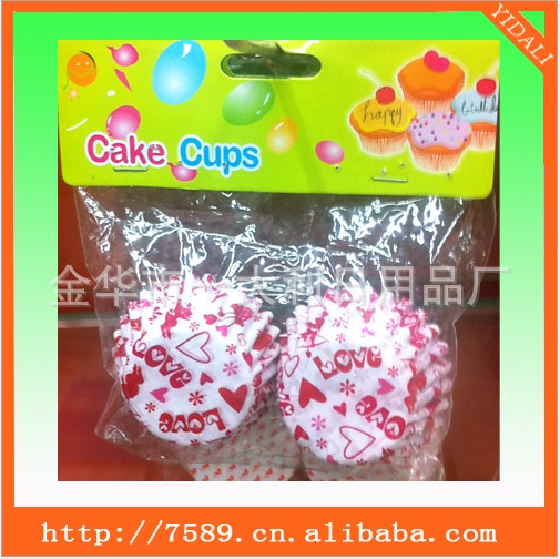 The factory supplies environmental protection and oil - proof cake cup/hang - card cake cupcake cupcake holder.