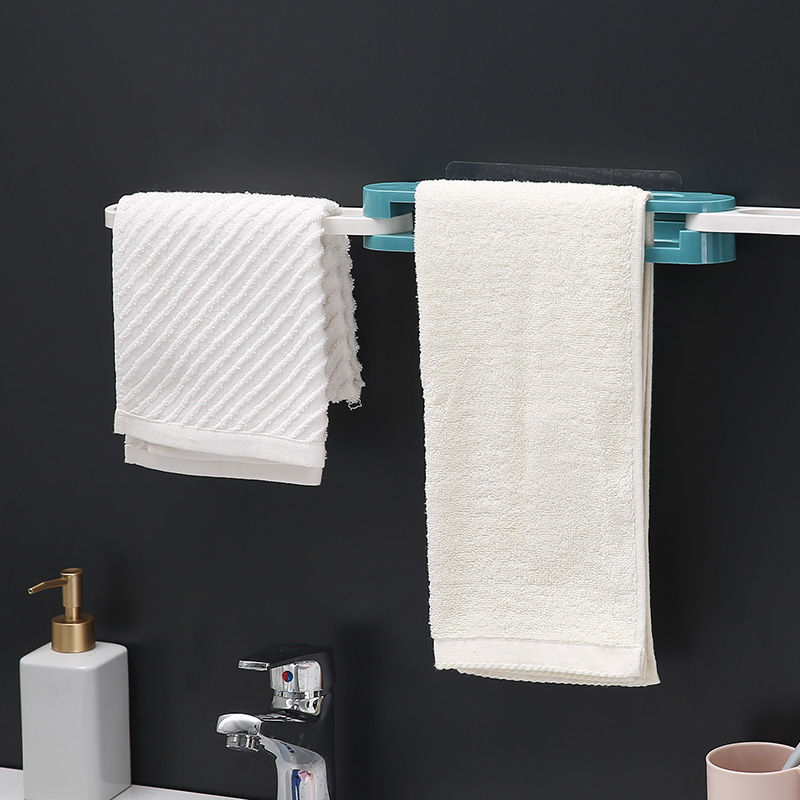 Three-in-One Folding Slipper Rack Punch-Free Storage Rack Home Bathroom Towel Rack Wall Draining Retractable Storage Rack