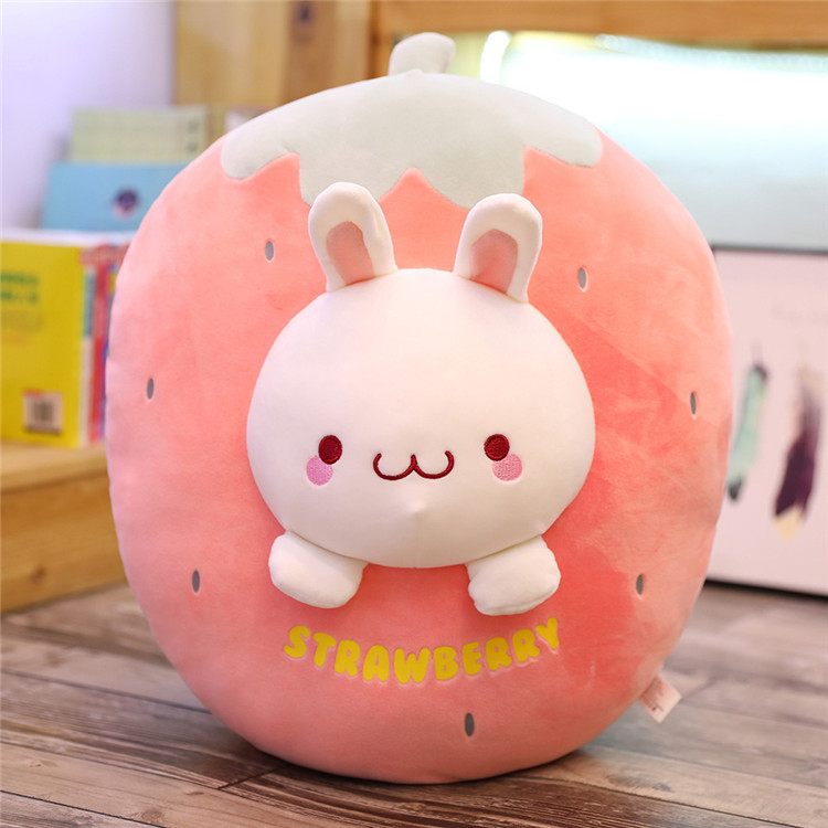2020 New Cute Animal Fruit Pillow Plush Avocado Carrot Pillow Customizable Logo