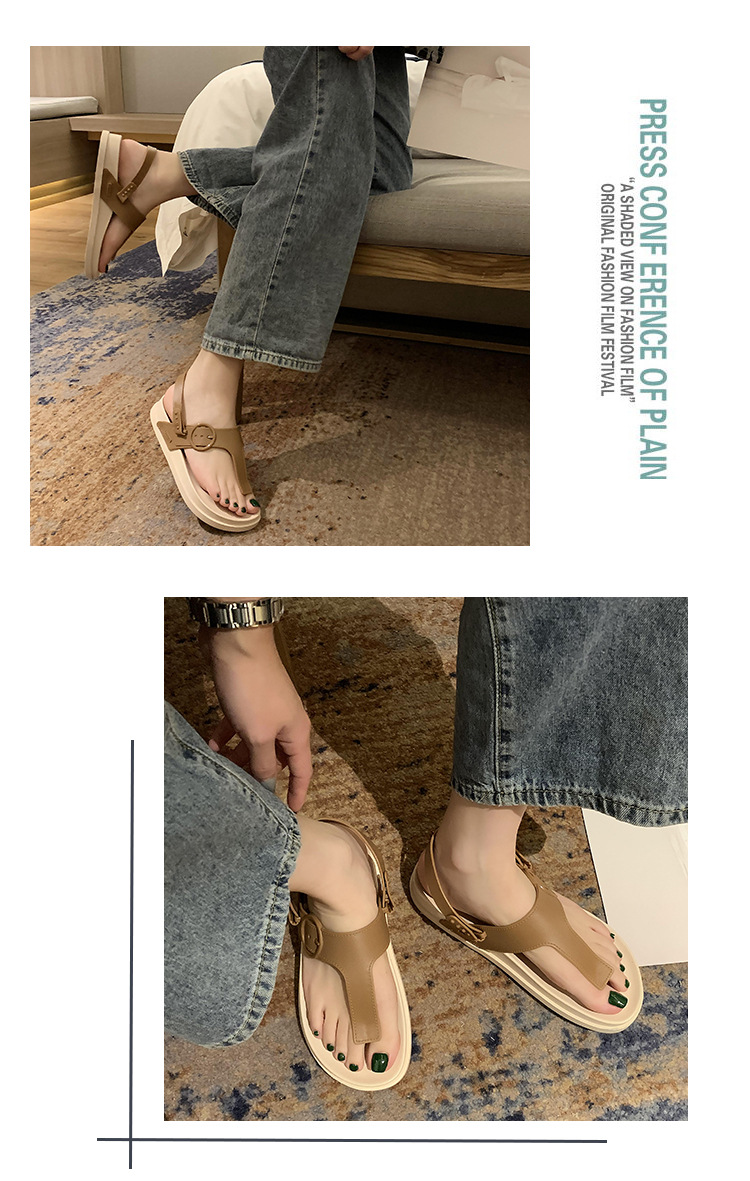 Tawana Dual-Purpose Slippers Cross-Border New Arrival T-Type Flat Beach Candy Color Fashion Outdoor Women's Slipper Wholesale E-Commerce