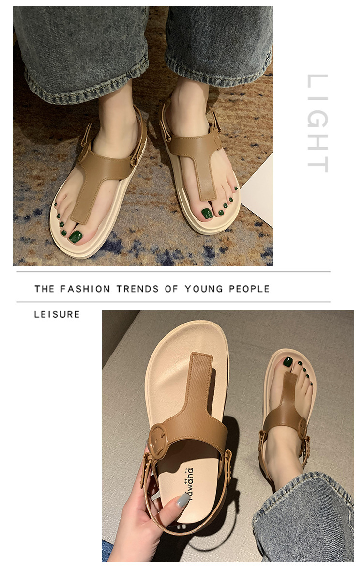 Tawana Dual-Purpose Slippers Cross-Border New Arrival T-Type Flat Beach Candy Color Fashion Outdoor Women's Slipper Wholesale E-Commerce