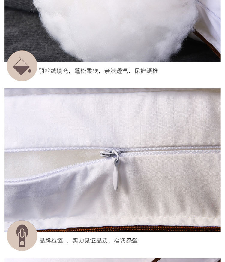 Hotel Pillow Inner Pillow Cotton Embroidery Comfort Pillow Memory Pillow Non-Collapse Long Pillow Student Adult One Piece Dropshipping Hotel Pillow Inner Pillow Cotton Embroidery Comfort Pillow Memory Pillow Non-Collapse Long Pillow Student Adult One Piece Dropshipping